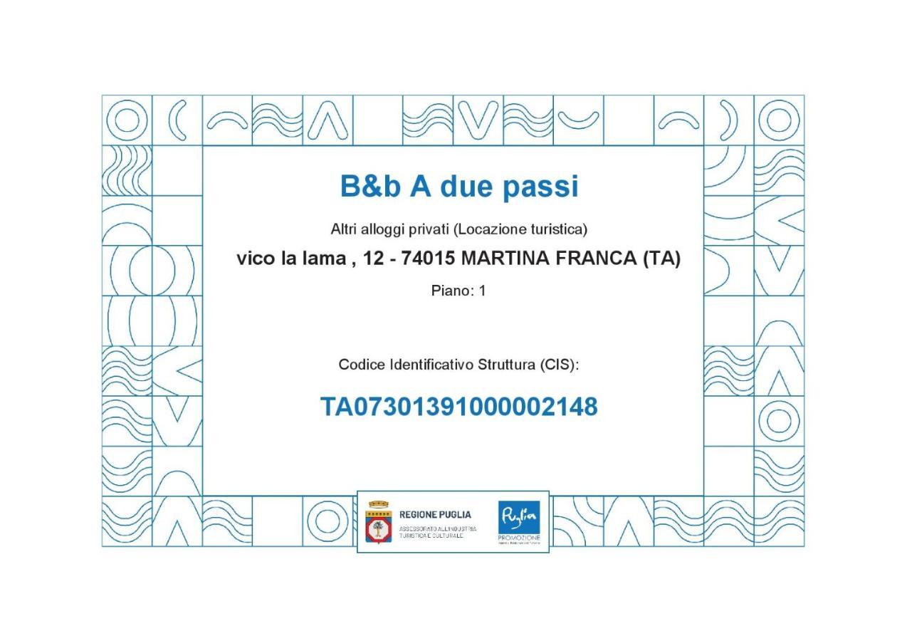 B&B A Due Passi Martina Franca Luaran gambar